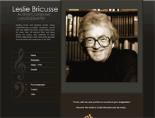 Tablet Screenshot of lesliebricusse.com